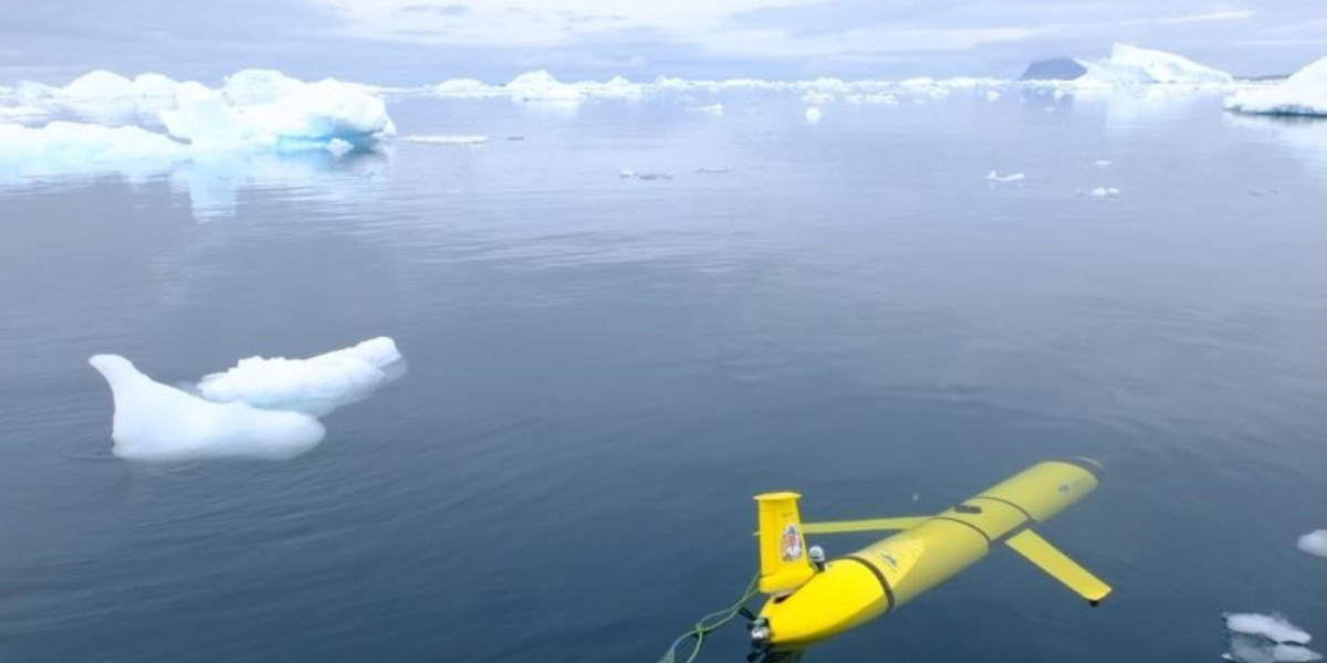 Underwater autonomous vehicle (image credit National Oceanography Centre)